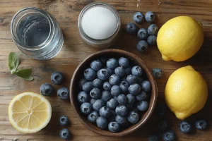 Ingredients Needed for Blueberry Simple Syrup