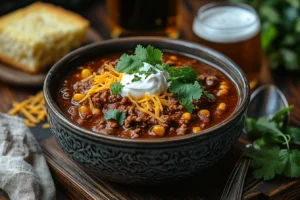 Accompaniments and Toppings of Venison Chili Recipe