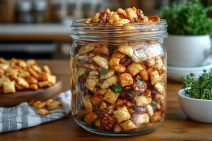 Cooling and Storing Chex Mix